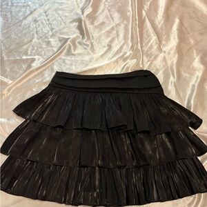 Elegant Black Tiered Skirt